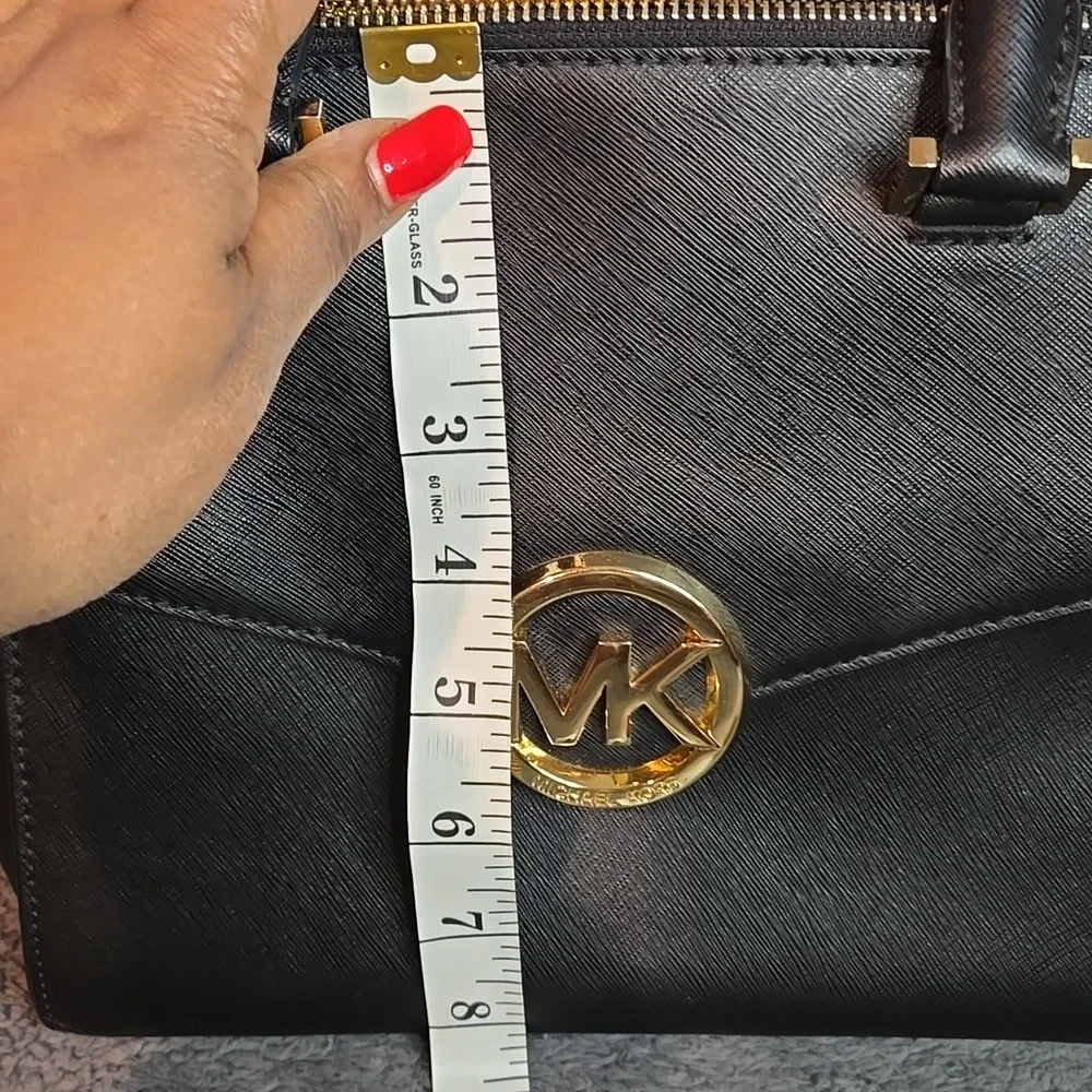 Michael Kors Hudson Satchel In Saffiano Leather